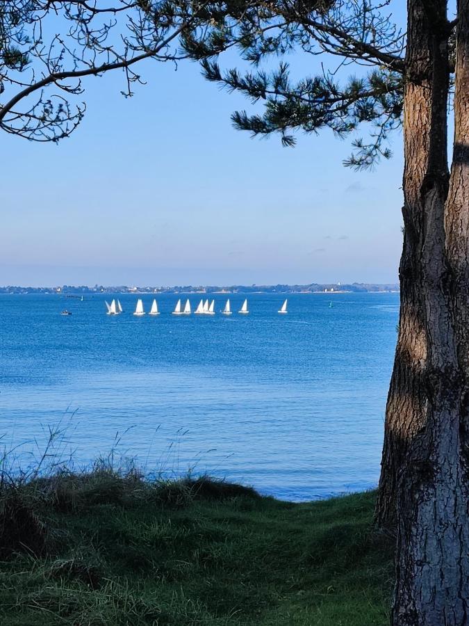 Le 3 Appartement Vue Mer Avec Jardin 100M De La Plage Et De La Thalasso Concarneau Bagian luar foto