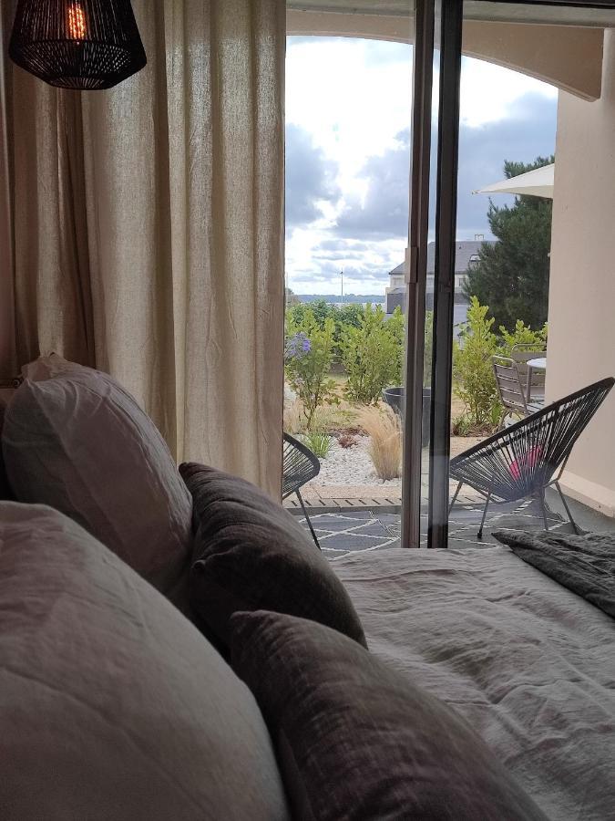 Le 3 Appartement Vue Mer Avec Jardin 100M De La Plage Et De La Thalasso Concarneau Bagian luar foto