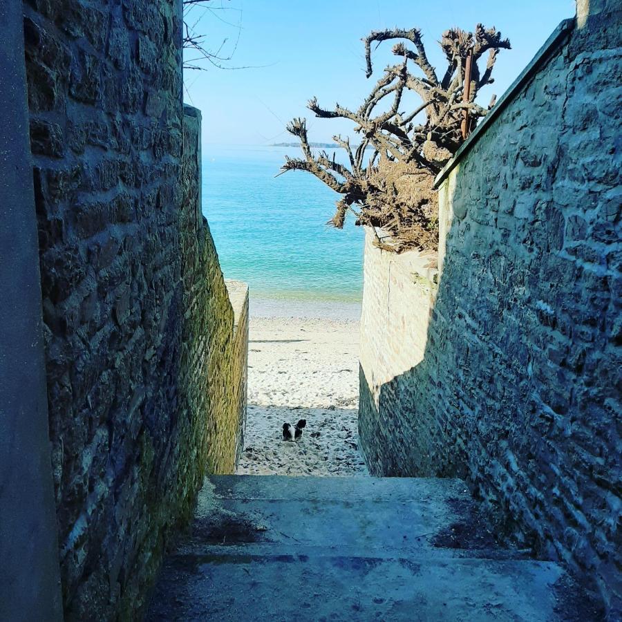 Le 3 Appartement Vue Mer Avec Jardin 100M De La Plage Et De La Thalasso Concarneau Bagian luar foto